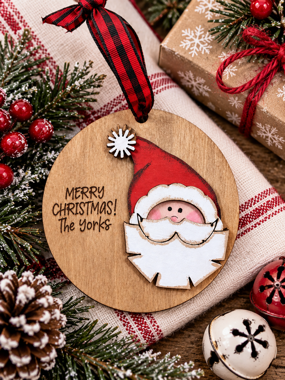 Personalized Santa Christmas Ornament